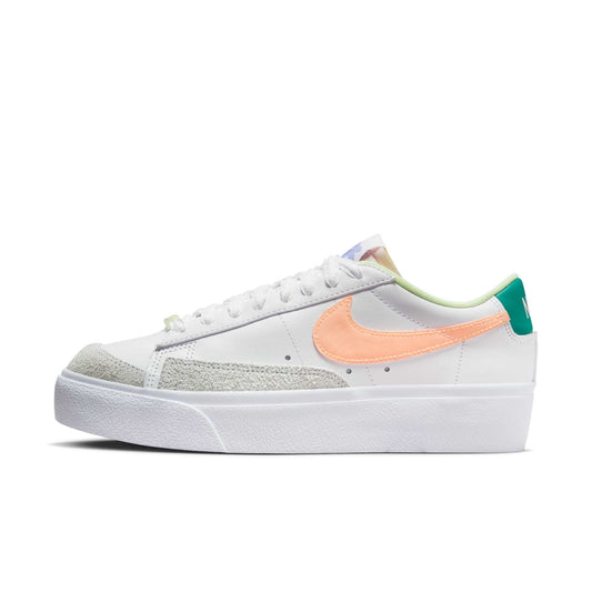 Nike Women's Blazer Low Platform 'Peach Cream Light Thistle' Sneakers
