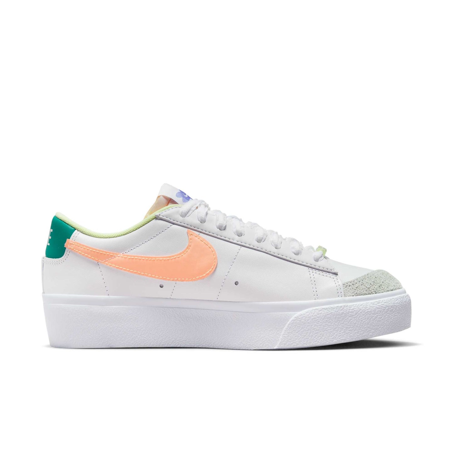 Nike Women's Blazer Low Platform 'Peach Cream Light Thistle' Sneakers