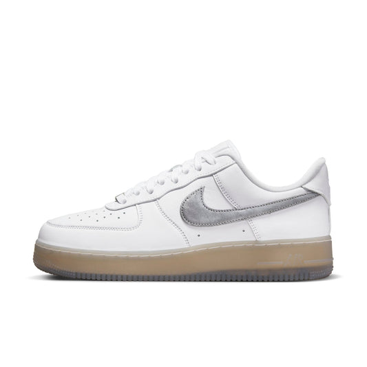 Nike Men's Air Force 1 Low '07 Prm 'White Metallic Silver' Sneakers