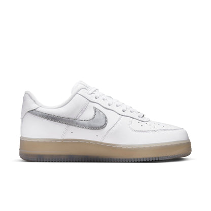 Nike Men's Air Force 1 Low '07 Prm 'White Metallic Silver' Sneakers