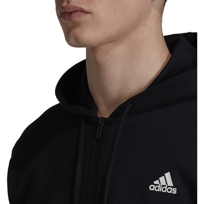 adidas Men's Must Haves 3 Stripe Full Zip Hoodie