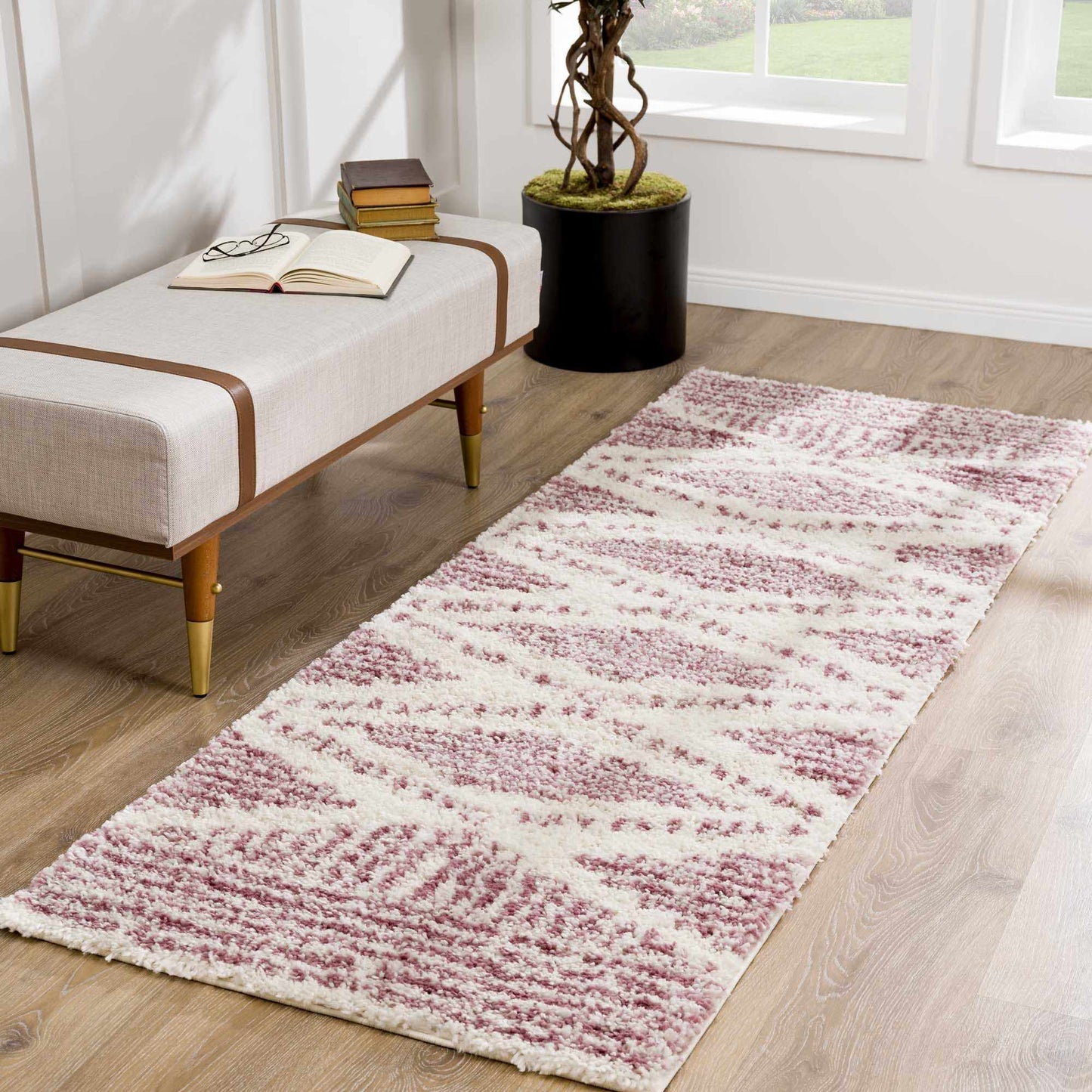Trunding Plush in Pink Area Rug