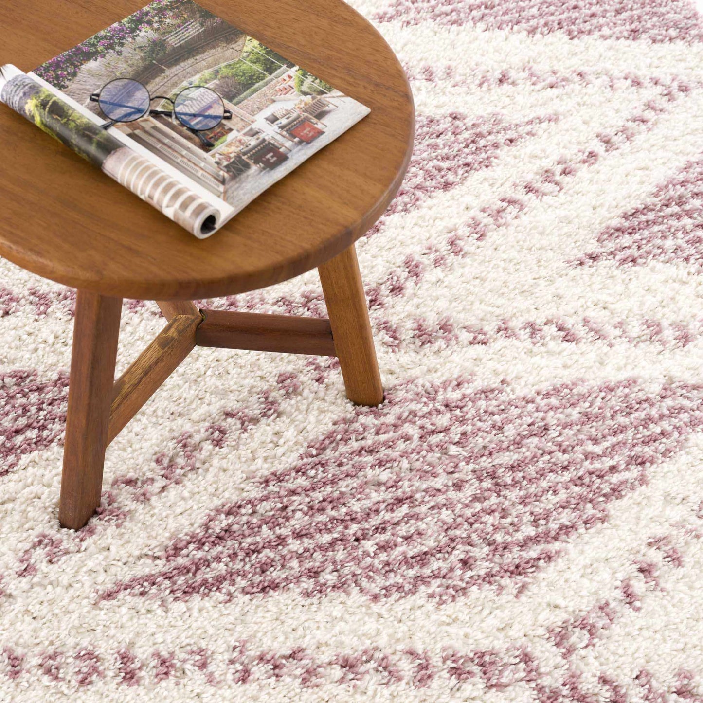 Trunding Plush in Pink Area Rug