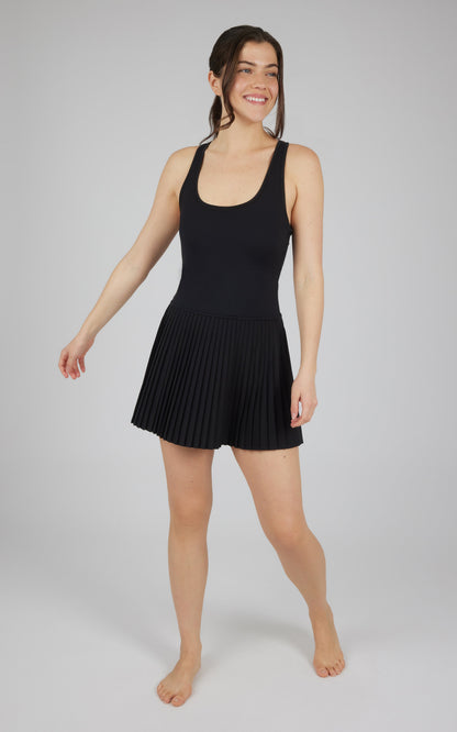 Yogalicious Lux Mini Pleated Dress