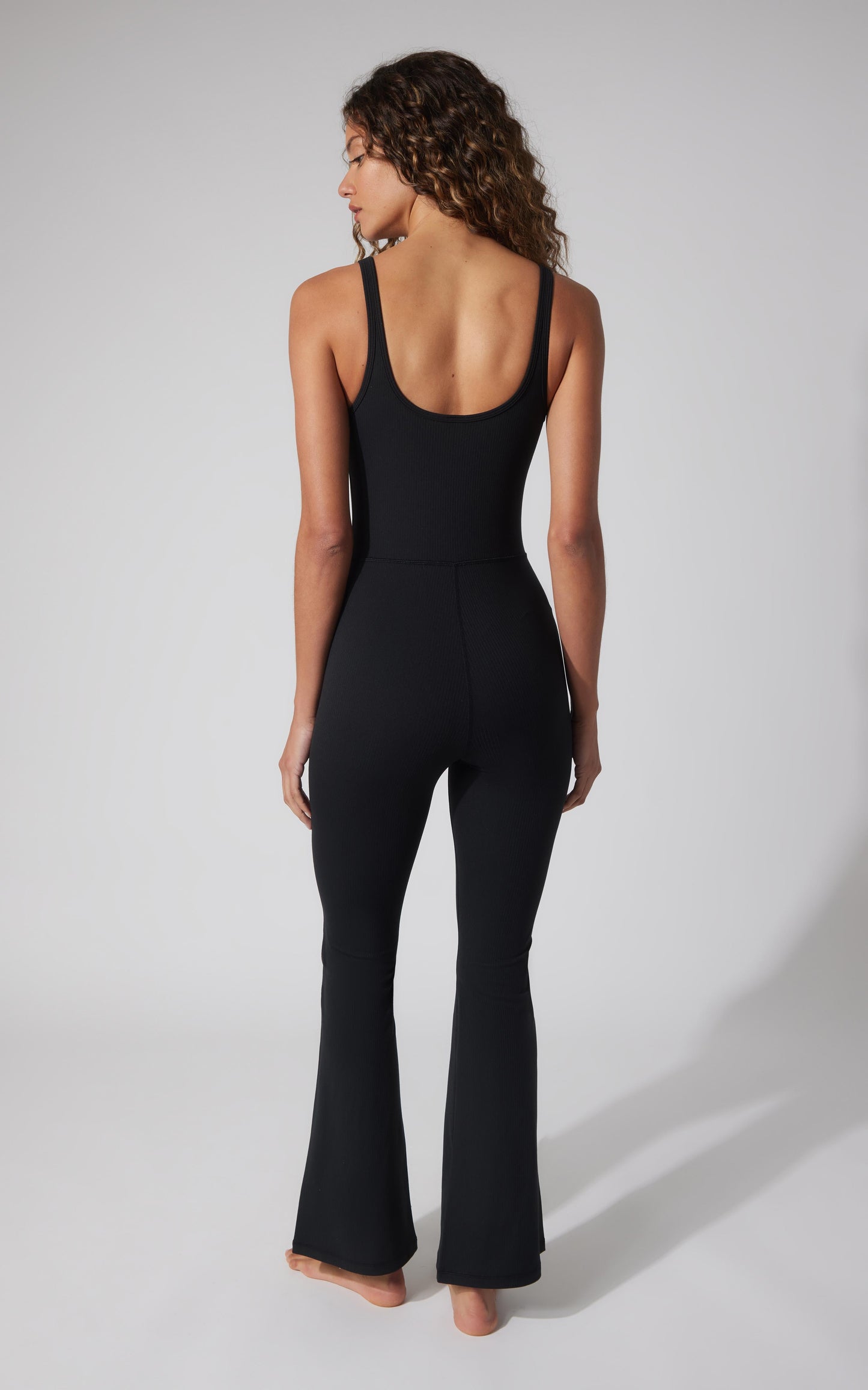 Felix Ribbed Scarlett Flare Jumpsuit