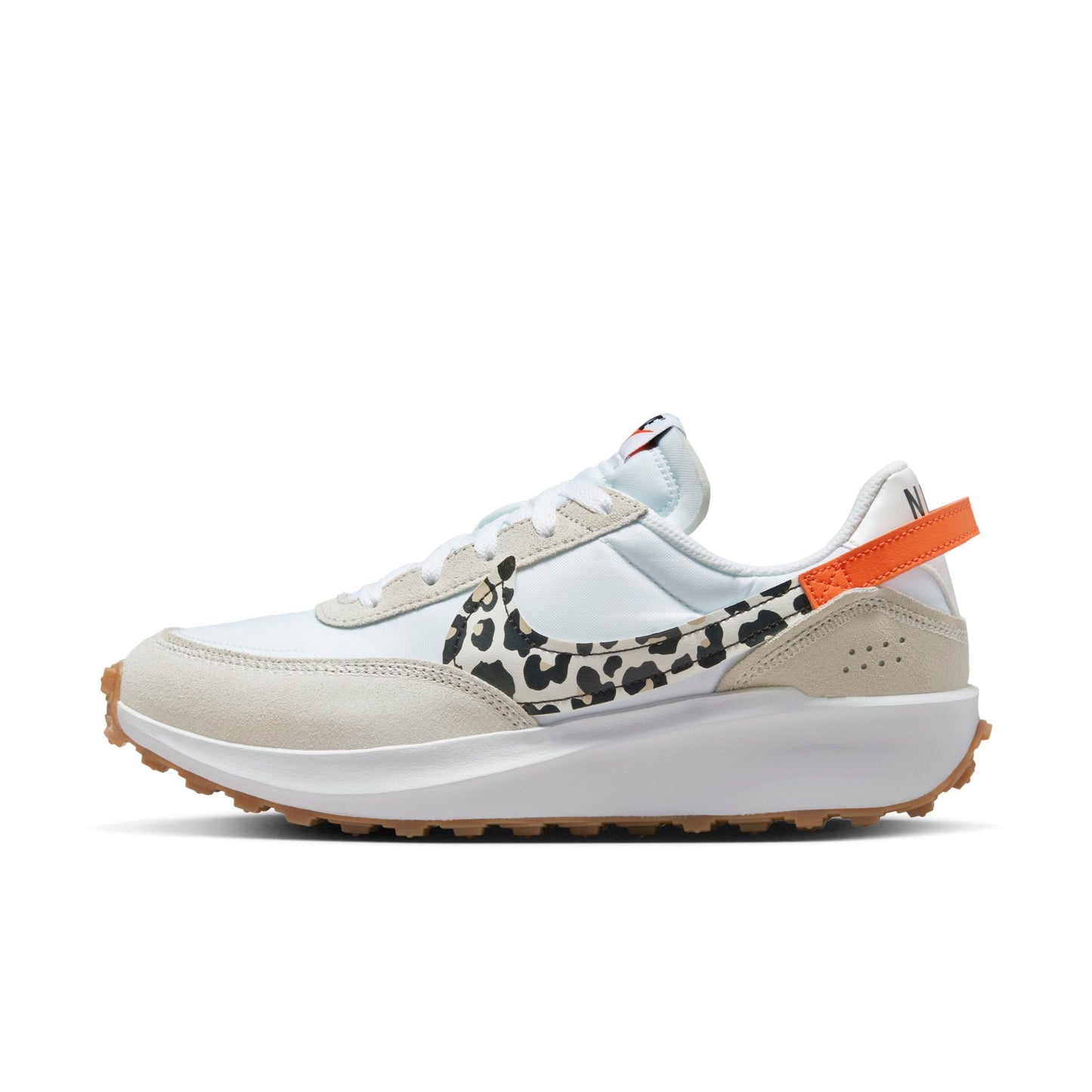 Nike Women's Waffle Debut 'White Team Orange Leopard ' Shoes