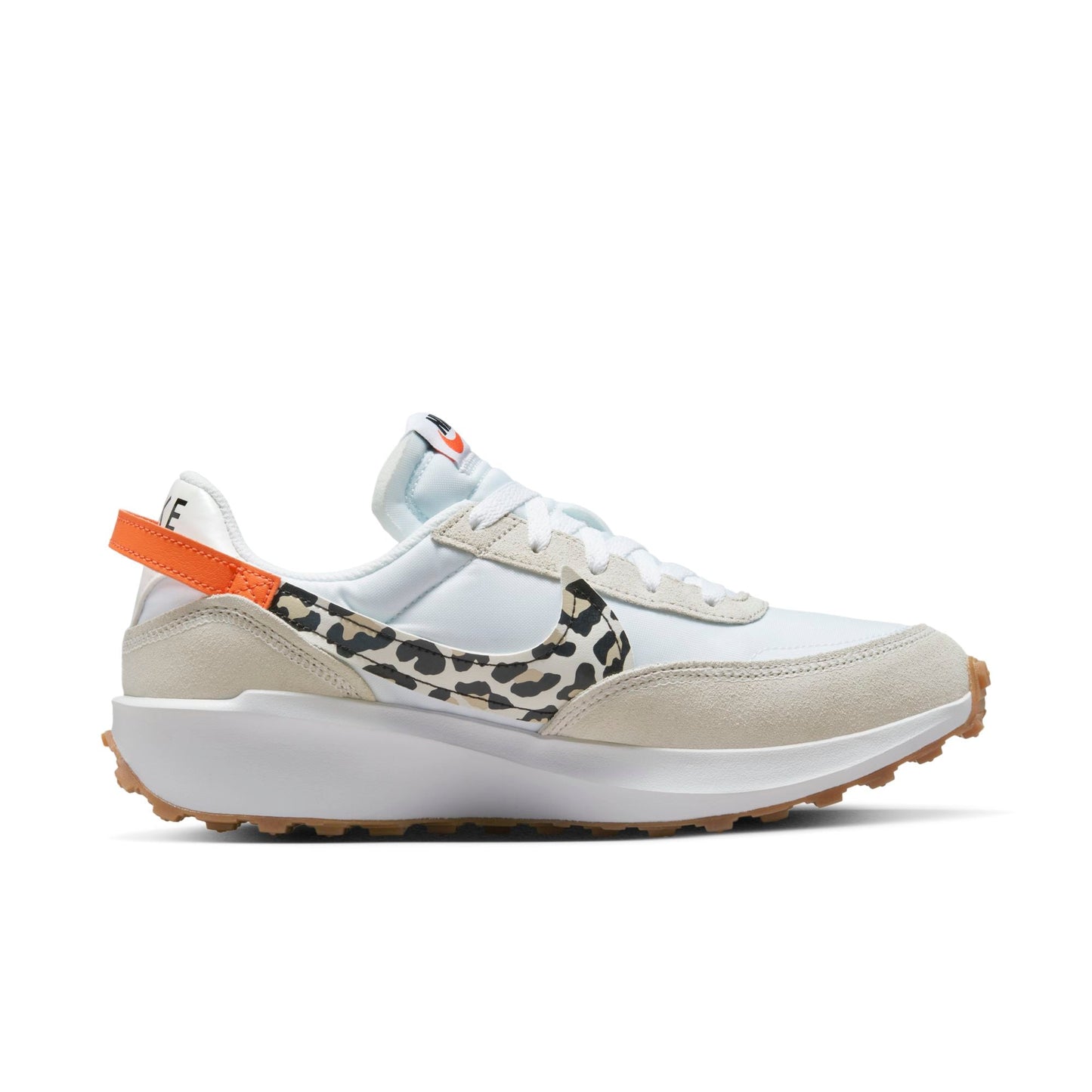 Nike Women's Waffle Debut 'White Team Orange Leopard ' Shoes
