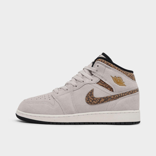 Grade School Air Jordan Retro 1 Mid Se 'Brown Elephant (Gs)' - DZ5369-102