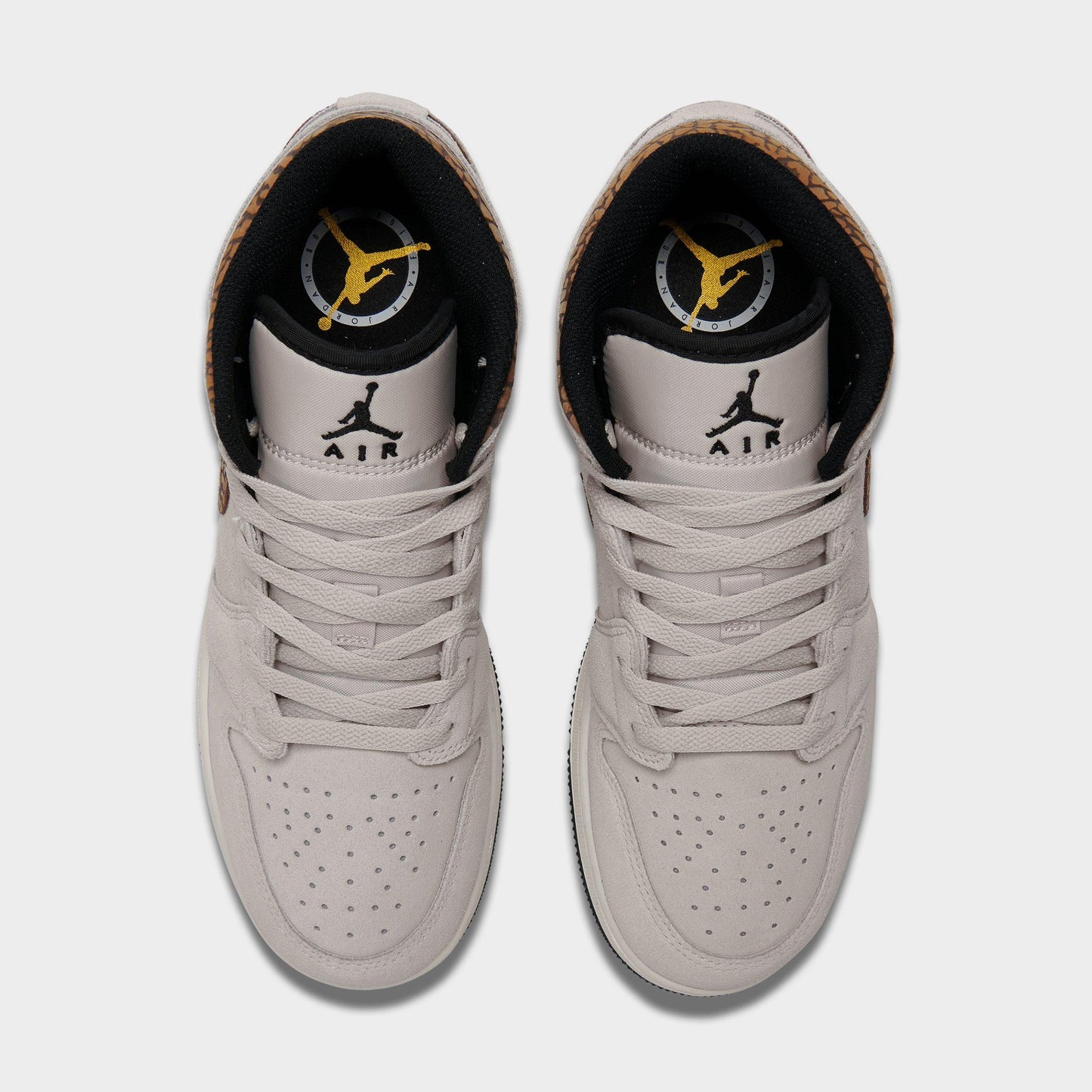 Grade School Air Jordan Retro 1 Mid Se 'Brown Elephant (Gs)' - DZ5369-102