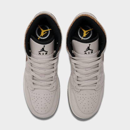Grade School Air Jordan Retro 1 Mid Se 'Brown Elephant (Gs)' - DZ5369-102