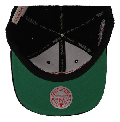 Mitchell & Ness Men's NBA Cord Script Snapback Hwc Raptors Snapback Caps