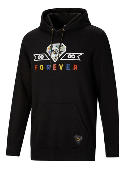 Puma Men's Forever Diamond Hoodie Black White