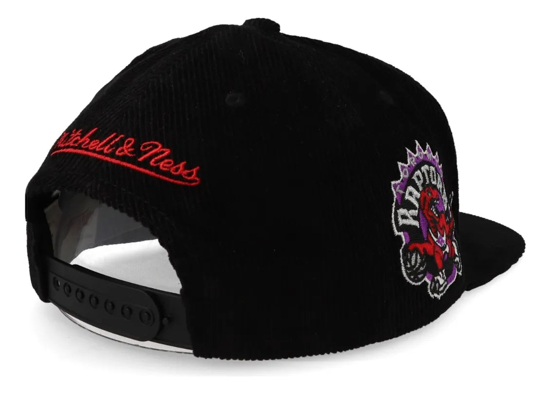 Mitchell & Ness Men's NBA Cord Script Snapback Hwc Raptors Snapback Caps