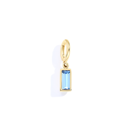 Mint & Lily Dainty Baguette Birthstone Charm