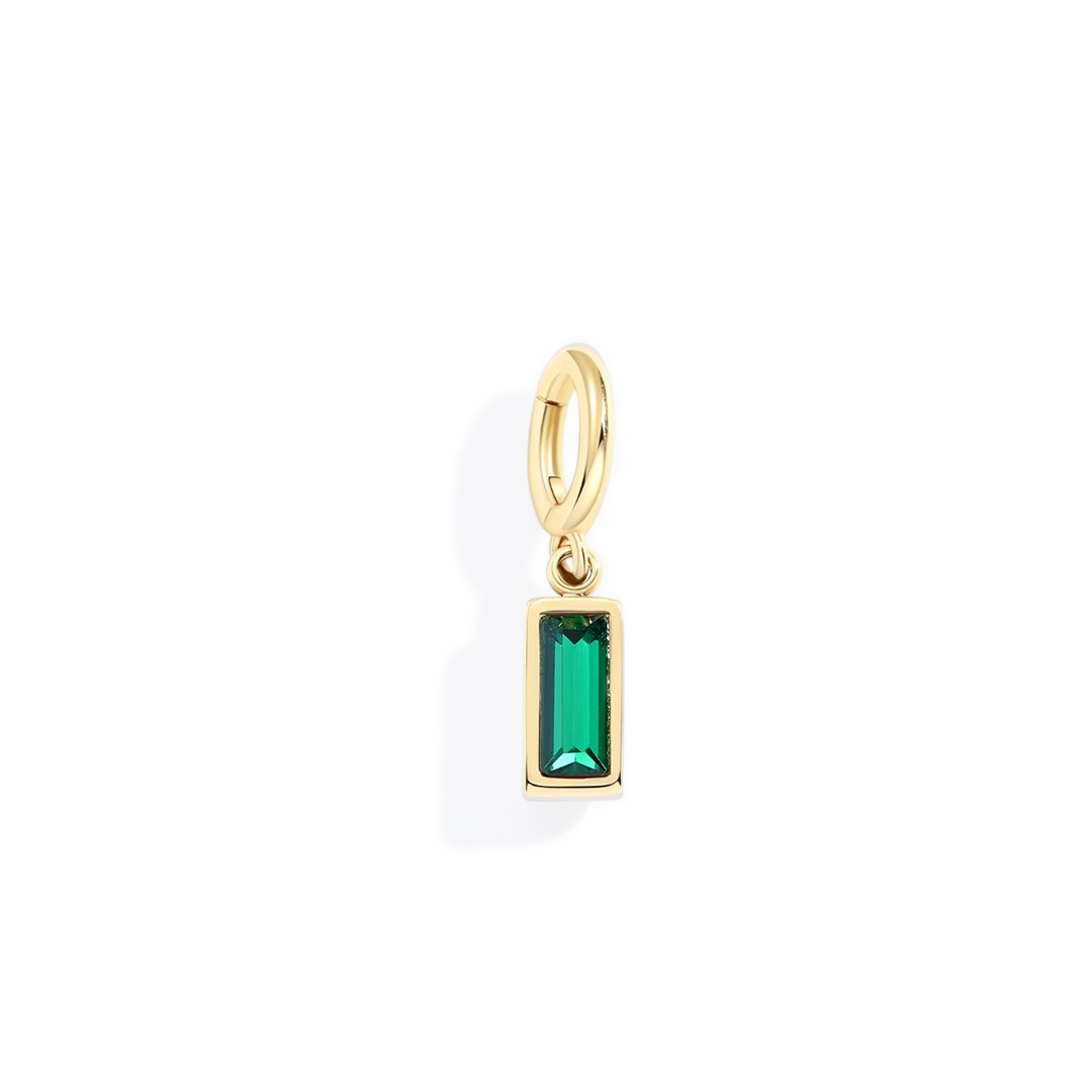 Mint & Lily Dainty Baguette Birthstone Charm