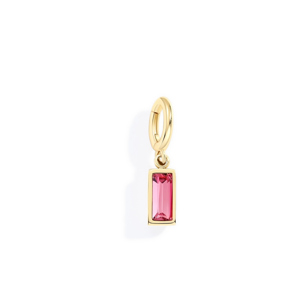 Mint & Lily Dainty Baguette Birthstone Charm