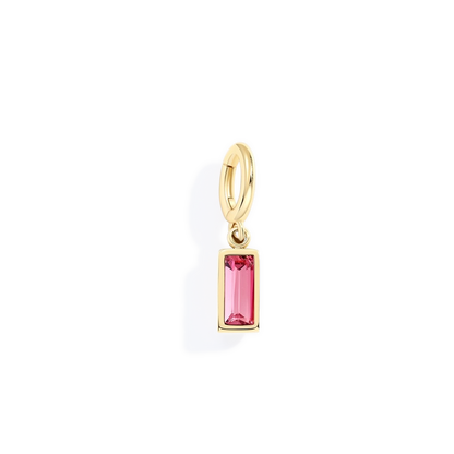 Mint & Lily Dainty Baguette Birthstone Charm