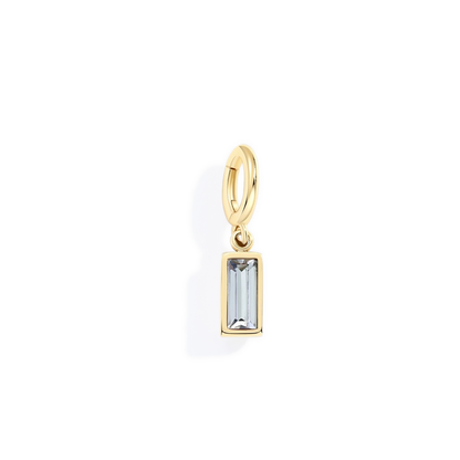 Mint & Lily Dainty Baguette Birthstone Charm