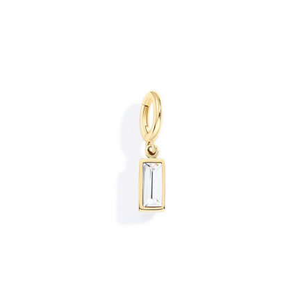 Mint & Lily Dainty Baguette Birthstone Charm