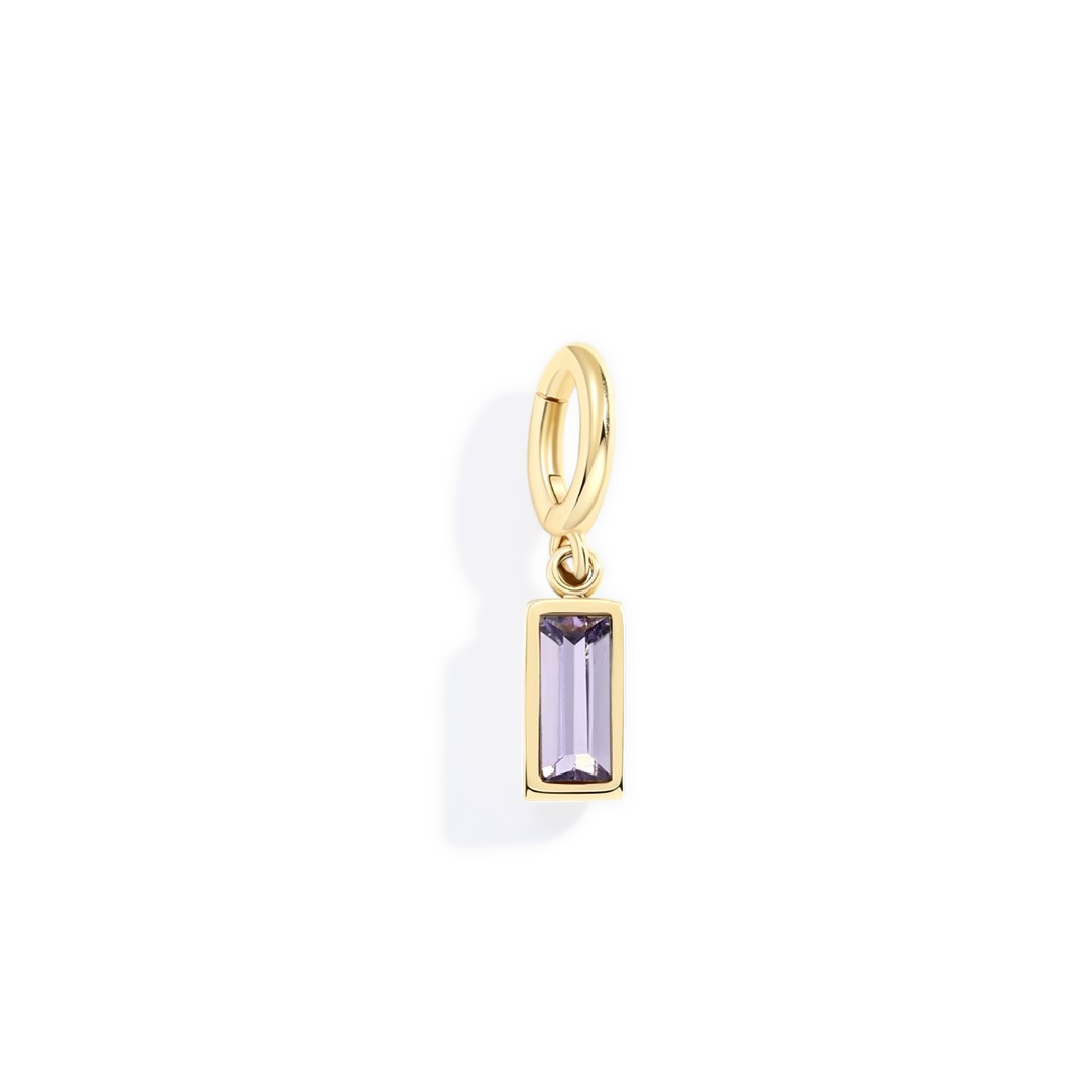 Mint & Lily Dainty Baguette Birthstone Charm