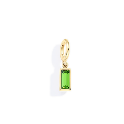 Mint & Lily Dainty Baguette Birthstone Charm