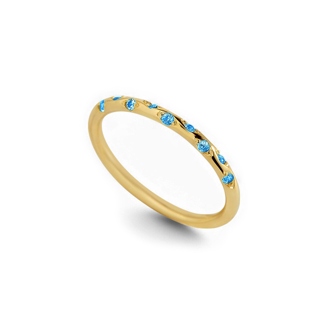 Mint & Lily Dainty Constellation Birthstone Ring