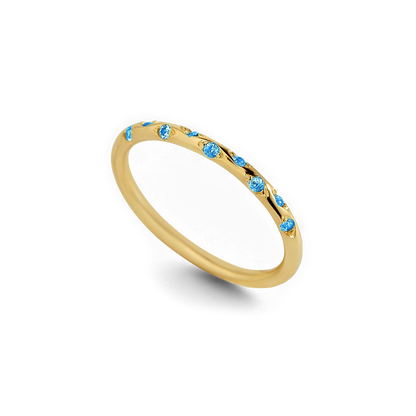 Mint & Lily Dainty Constellation Birthstone Ring