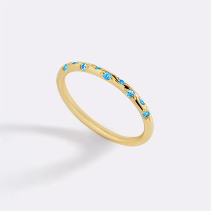 Mint & Lily Dainty Constellation Birthstone Ring