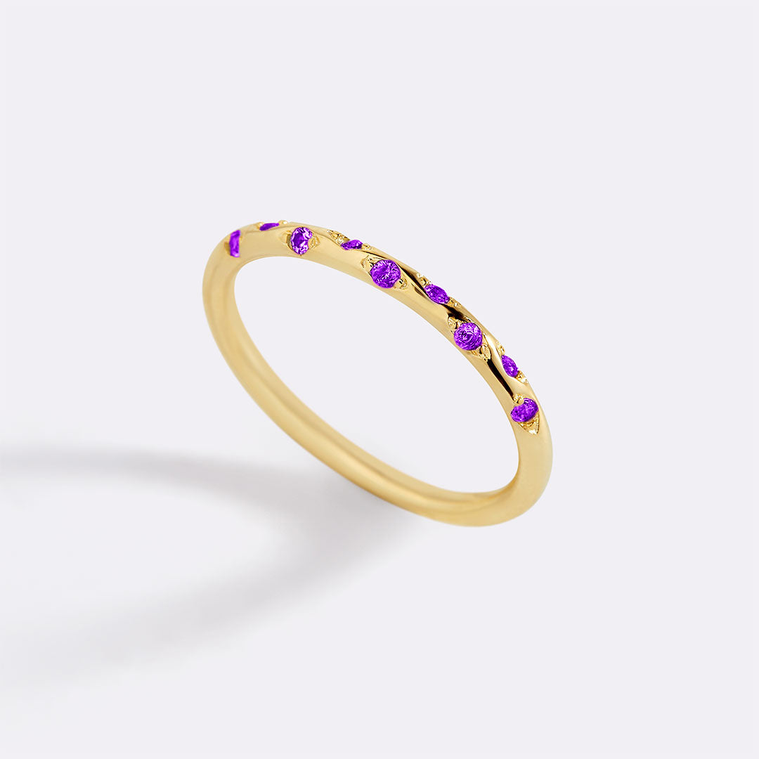 Mint & Lily Dainty Constellation Birthstone Ring