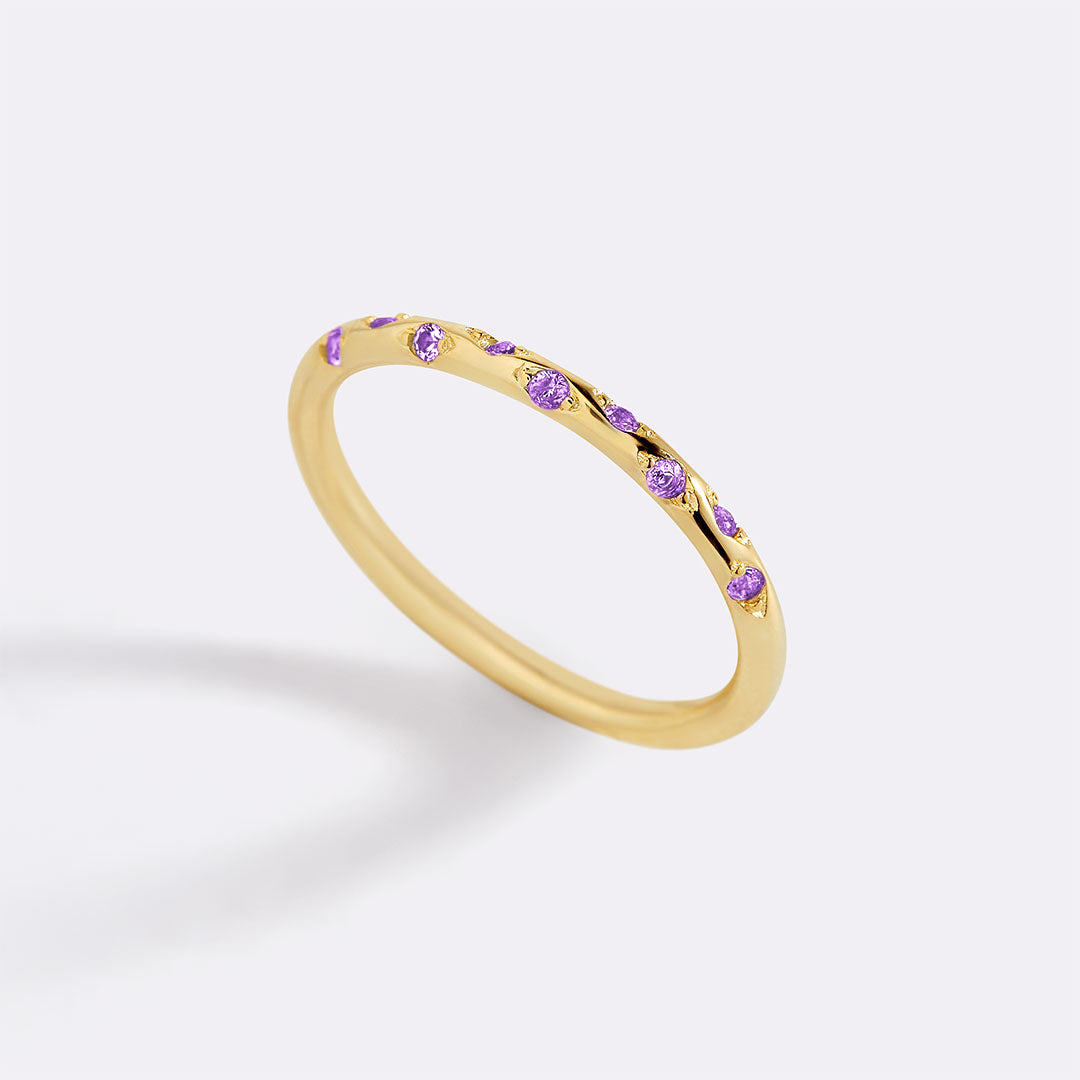 Mint & Lily Dainty Constellation Birthstone Ring