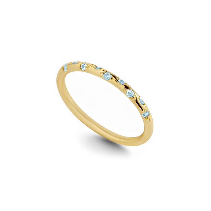 Mint & Lily Dainty Constellation Birthstone Ring