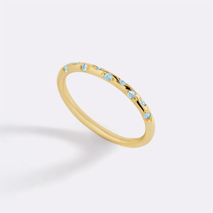 Mint & Lily Dainty Constellation Birthstone Ring