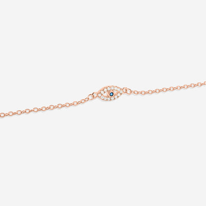 Mint & Lily Dainty Evil Eye Charm Bracelet