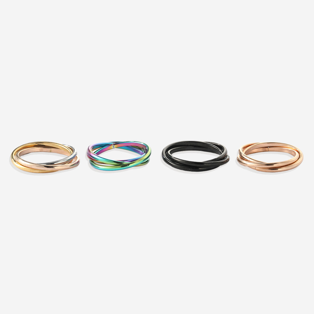 Mint & Lily Dainty Interlocking Fidget Ring