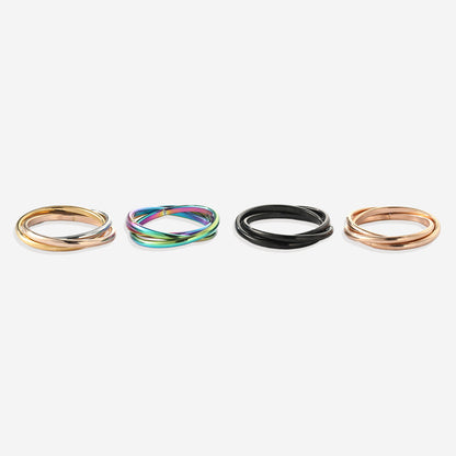 Mint & Lily Dainty Interlocking Fidget Ring