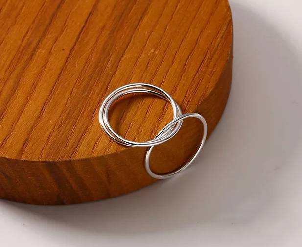 Mint & Lily Dainty Interlocking Fidget Ring