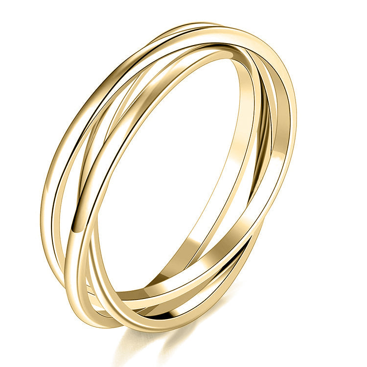 Mint & Lily Dainty Interlocking Fidget Ring