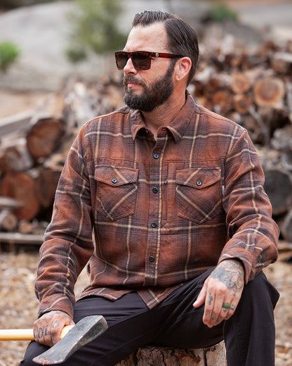 Destroyer Flannel - Burnt Brown