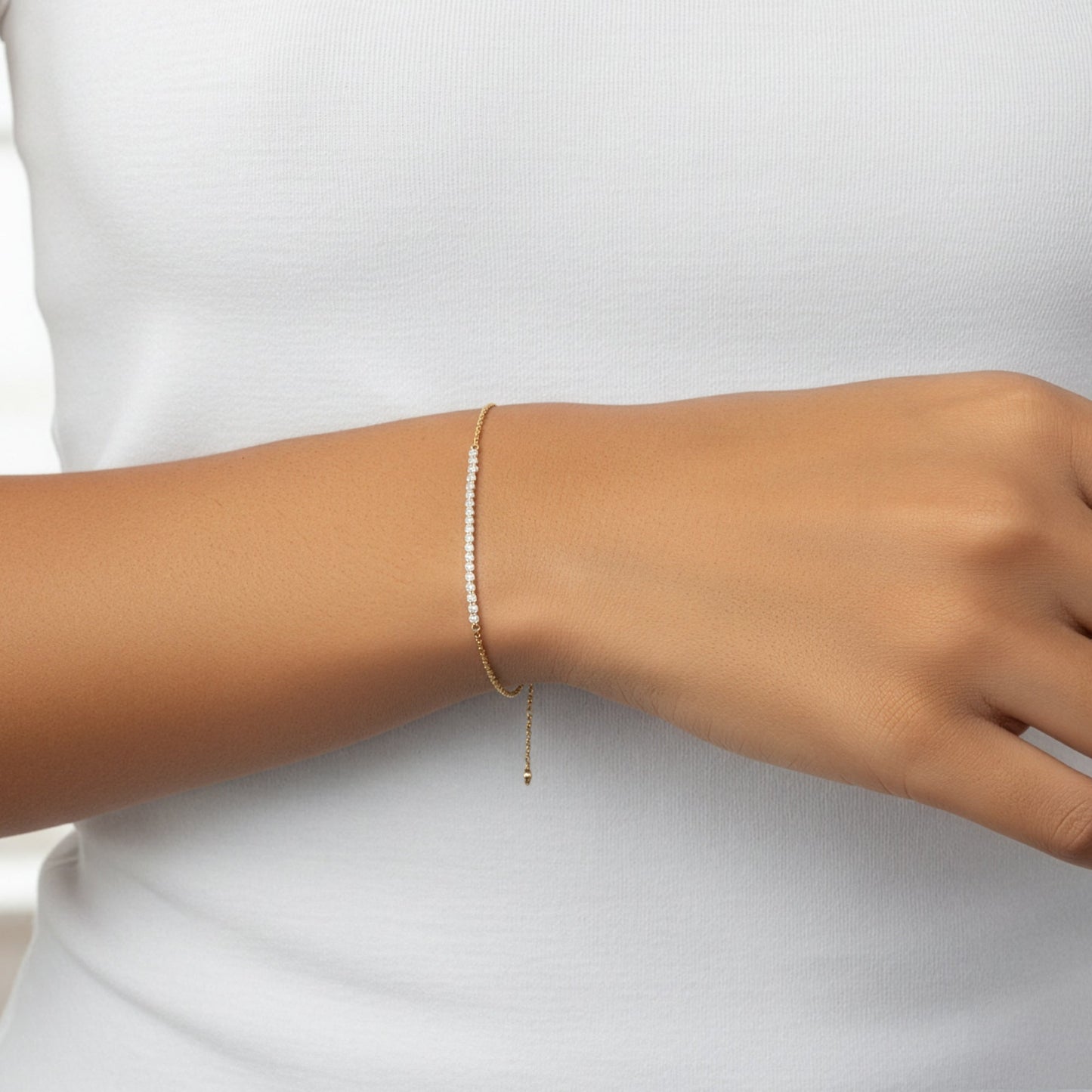 Mint & Lily Diamond Bar Bracelet