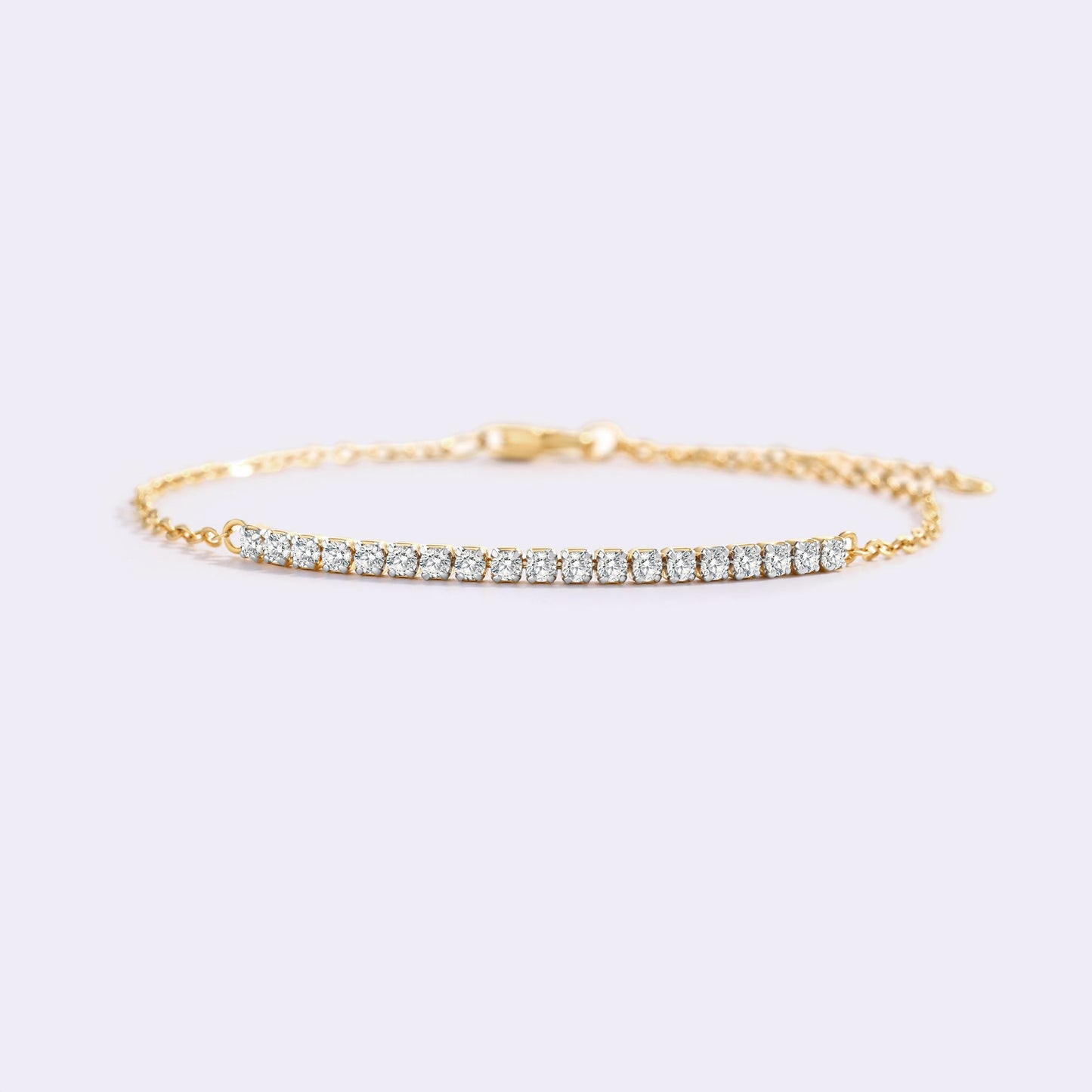Mint & Lily Diamond Bar Bracelet