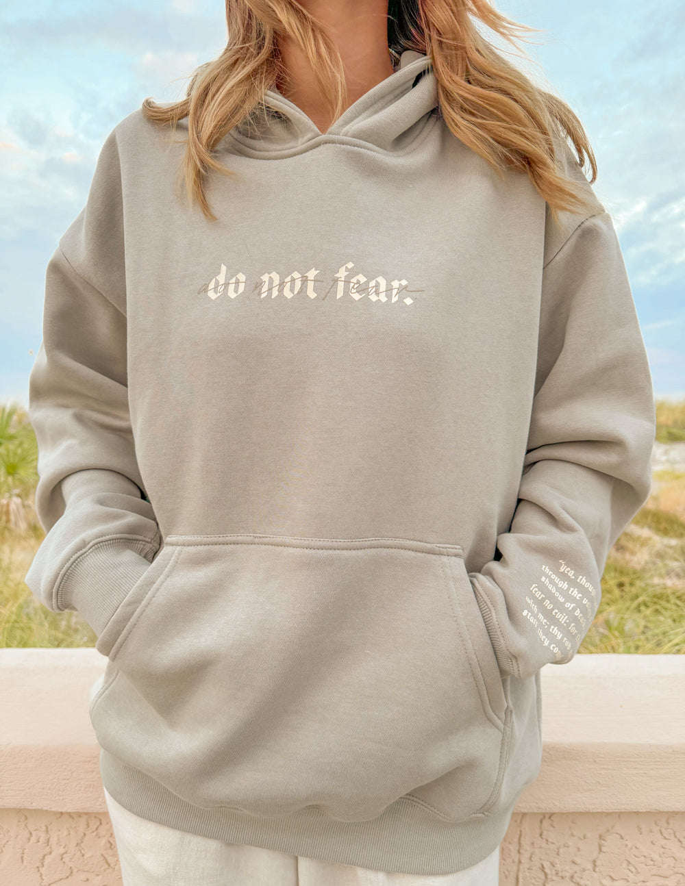Elevated Faith Do Not Fear Grey Unisex Hoodie