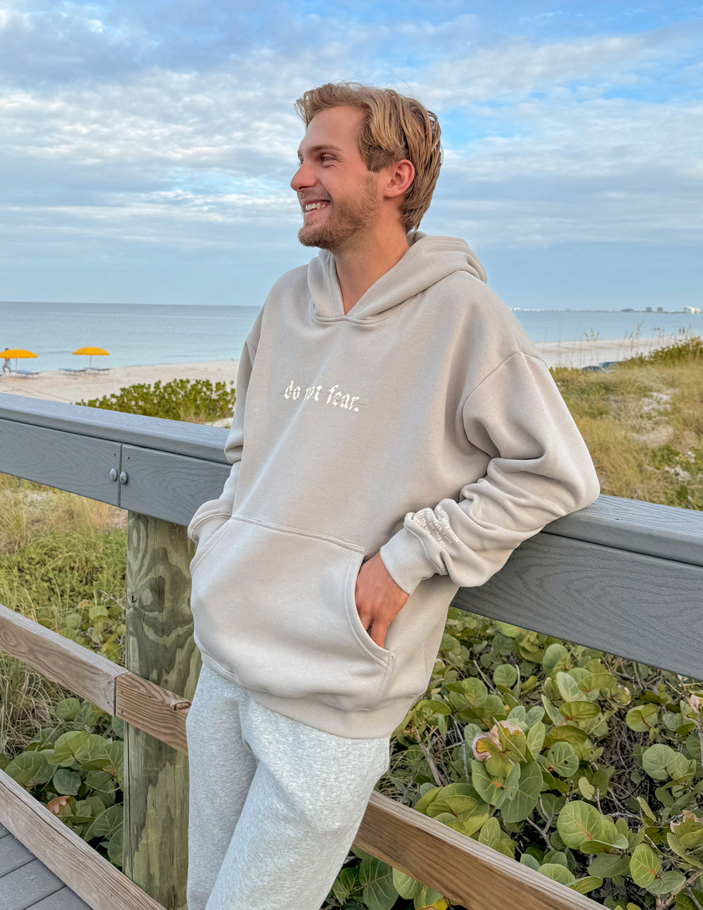 Elevated Faith Do Not Fear Grey Unisex Hoodie