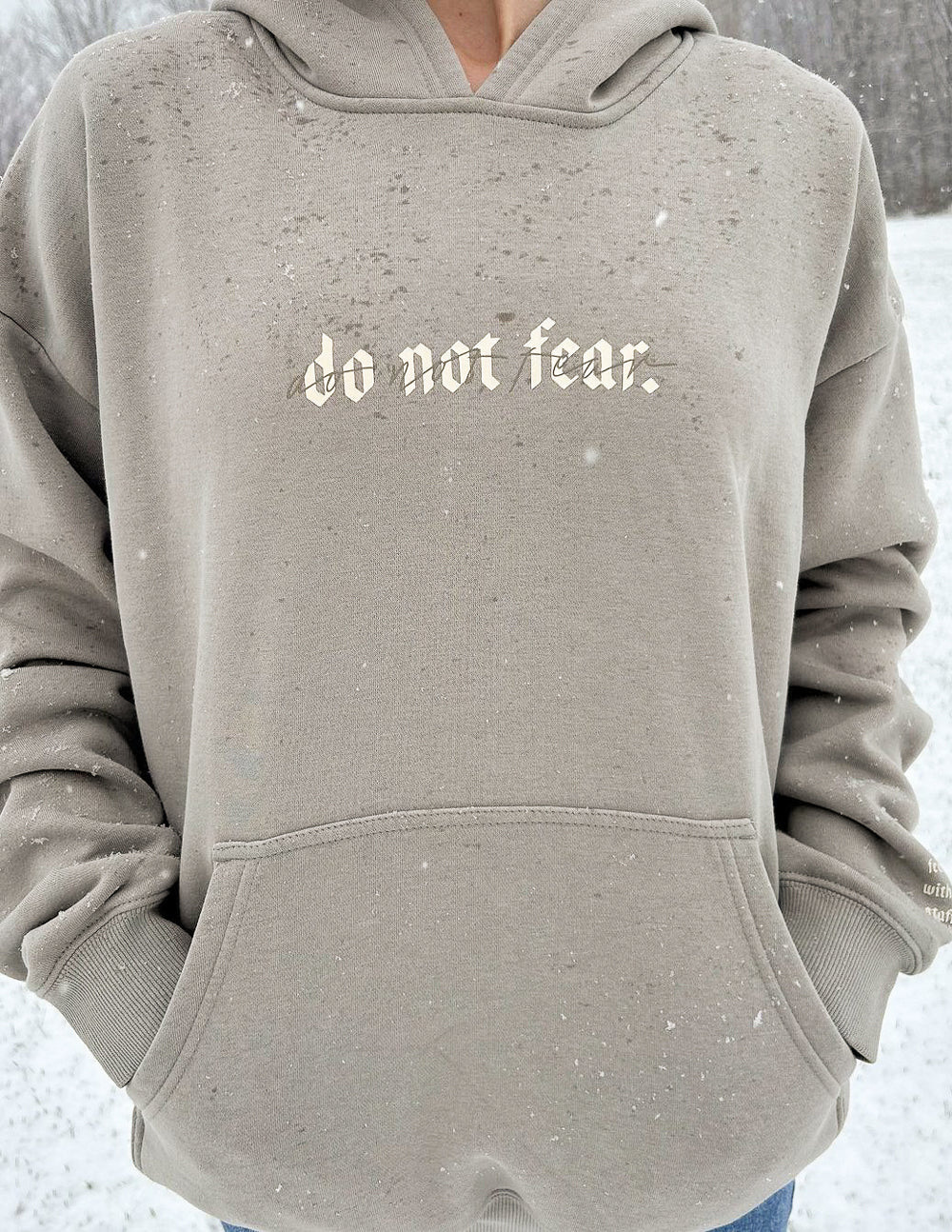 Elevated Faith Do Not Fear Grey Unisex Hoodie