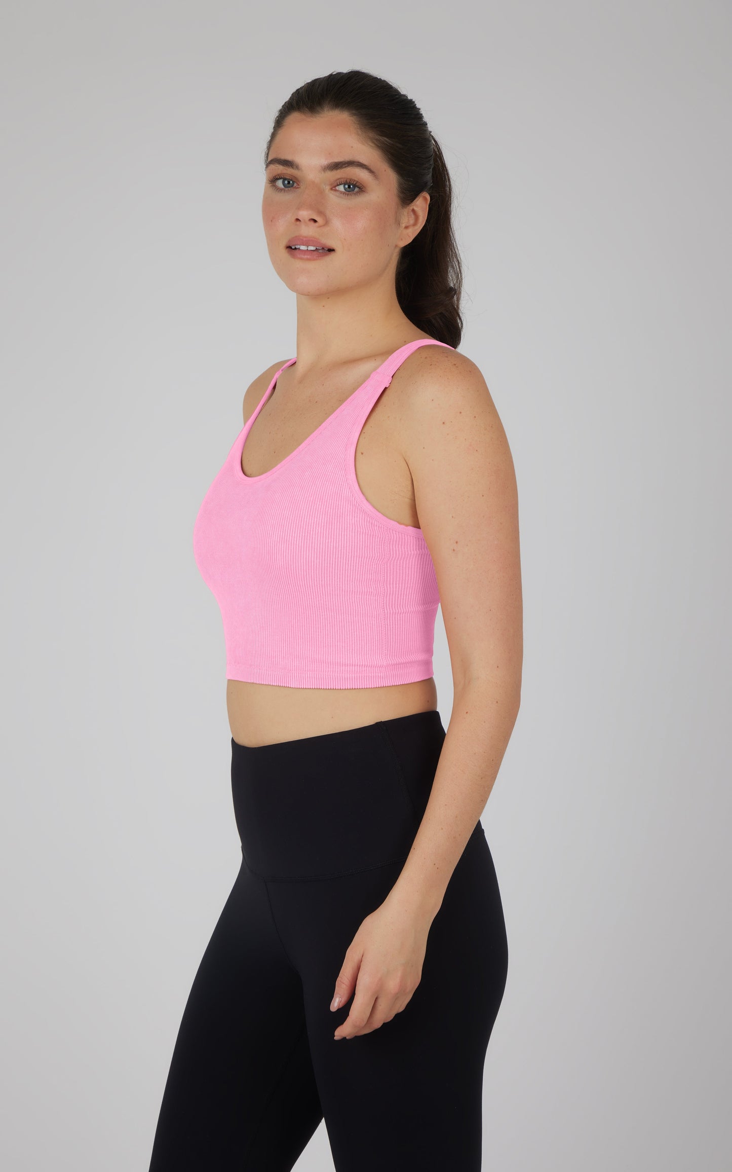 Stonewash 2 PK Scoop Neck Bralette Tank