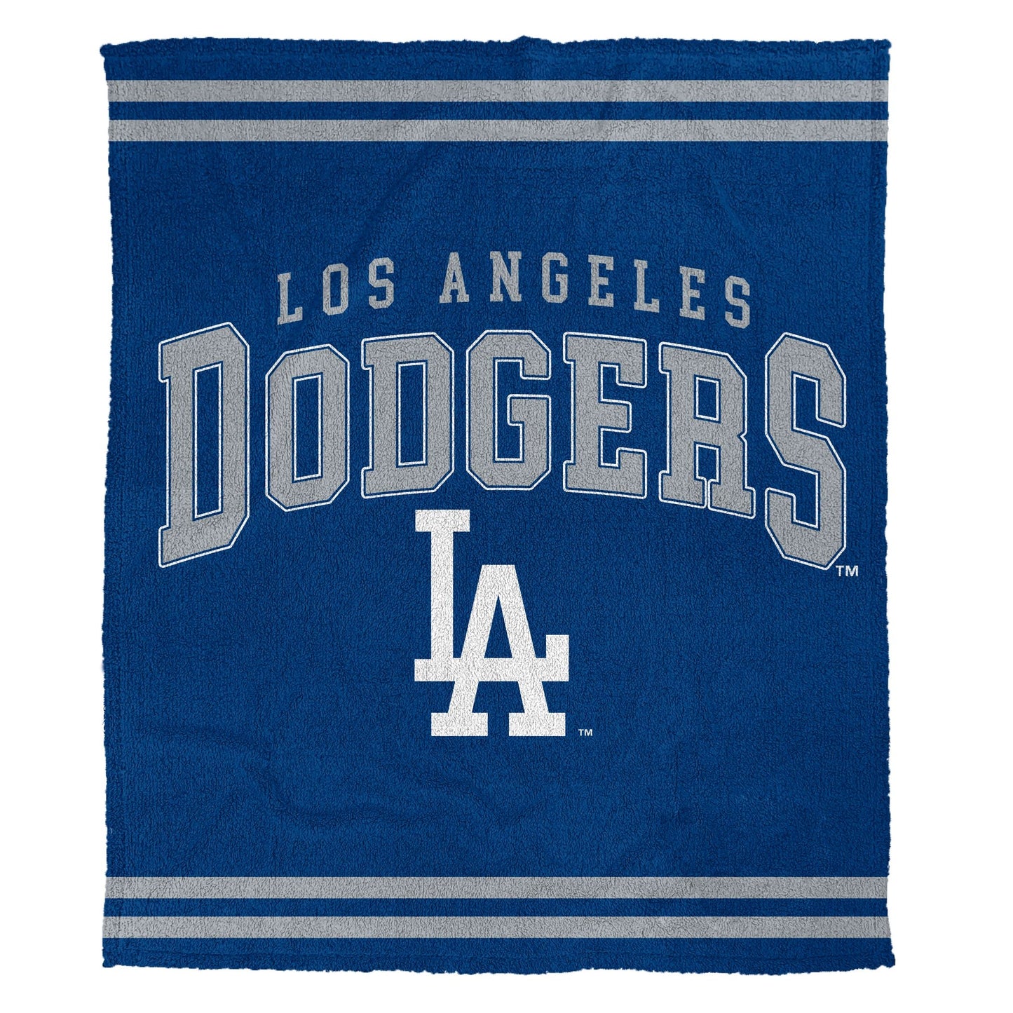 Los Angeles Dodgers MLB Vintage Arch Cozy Knit Blanket - 510 Gsm - Hanger Pkg