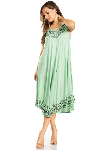 Sakkas Everyday Essentials Caftan Tank Dress / Cover Up