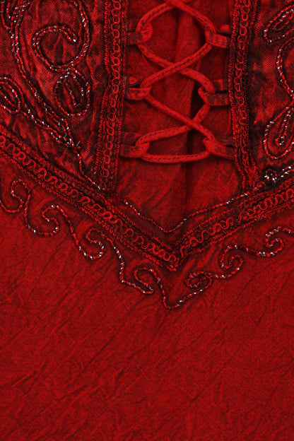 Sakkas Bridget Embroidered Renaissance Dress
