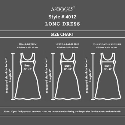 Sakkas Stonewashed Rayon Embroidered Adjustable Spaghetti Straps Long Dress