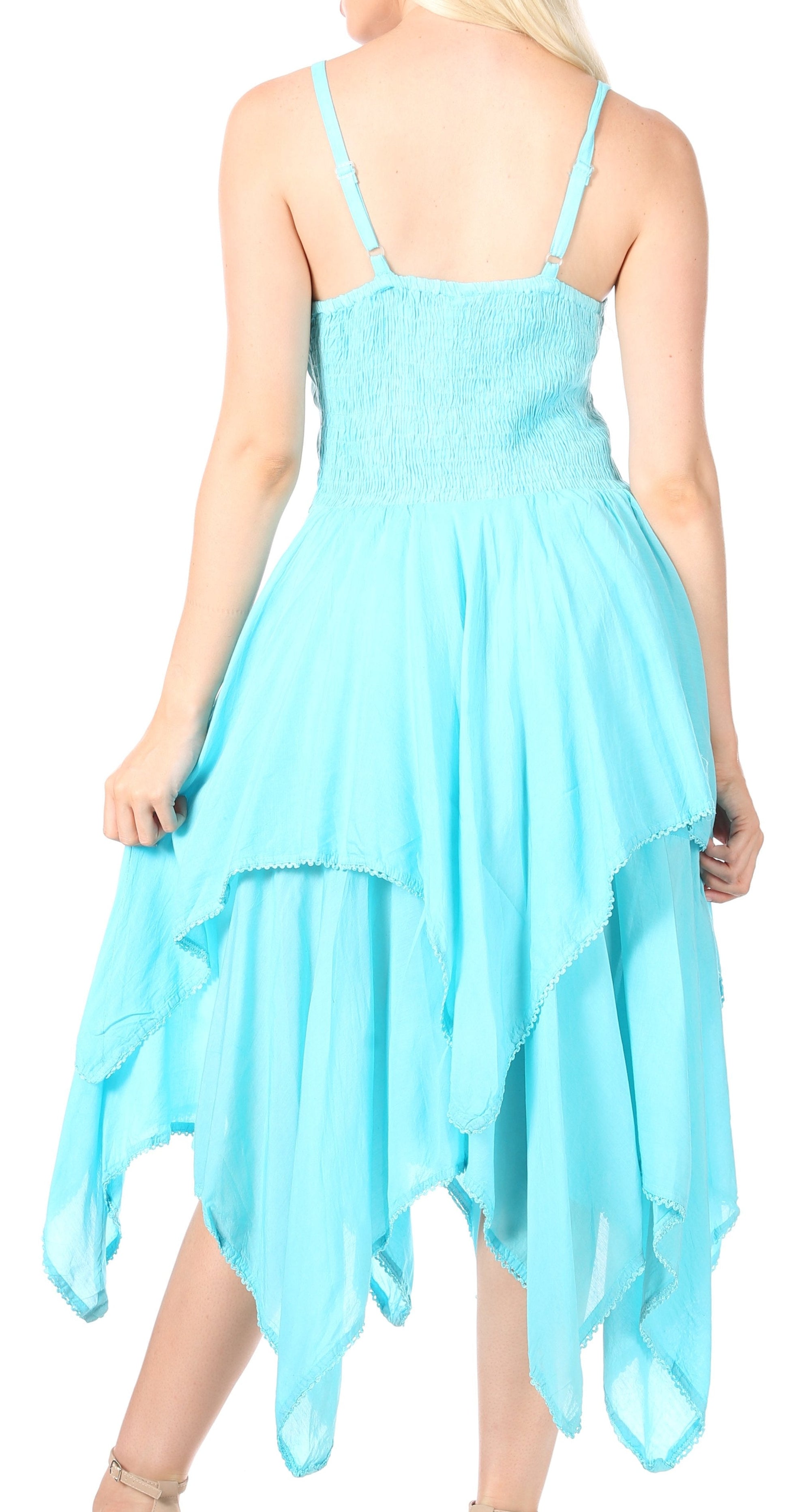 sakkas annabella corset bodice handkerchief hem dress Sakkas Annabella Corset Bodice Handkerchief Hem Dress