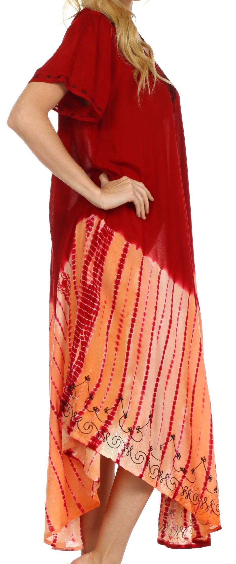 Sakkas Viveka Embroidered Caftan Dress
